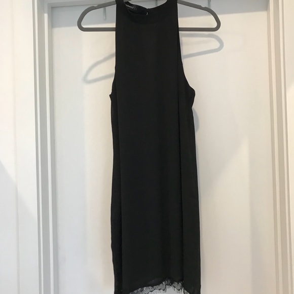 Dresses & Skirts - LBD - High neck chiffon and lace dress